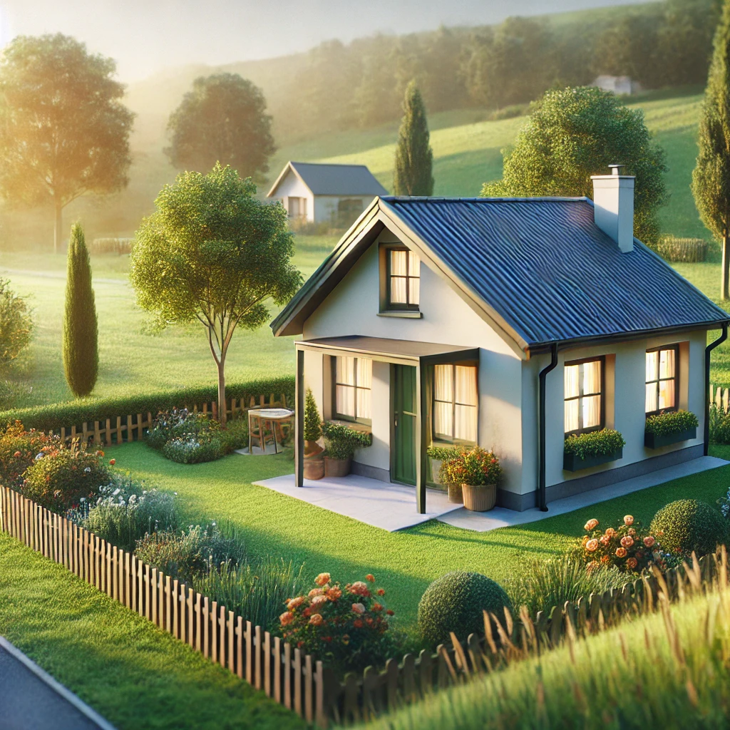 A serene image of a downsized home, symbolizing a simplified lifestyle for retirement.